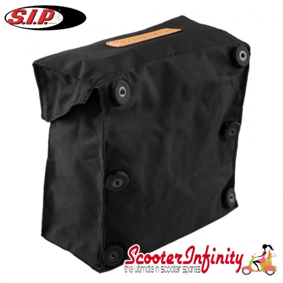 Bag Legshield Magnetic "Classic" (SIP) (Black) (secures to Legshield magnetically) (Classic Vespa)