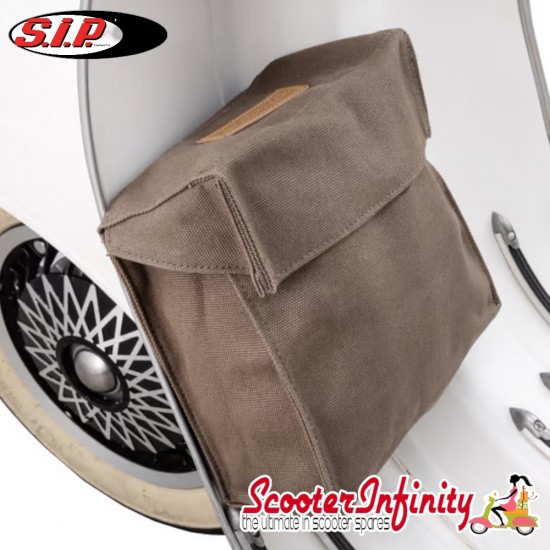 Bag Legshield Magnetic "Classic" (SIP) (Olive) (secures to Legshield magnetically) (Classic Vespa)