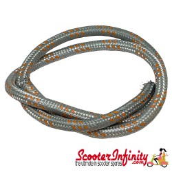 Fuel Hose Braided (8x12mm - 1000mm) (braided steel (Stahlflex))