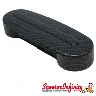 Fork Link Suspension Cover CARBON (Carbone) (Vespa PX80-200/PE/Lusso /Cosa 1)