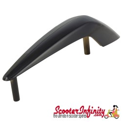 Mudguard Crest SIP Brilliant Black (Upper Part) (Vespa GTS Super/_Super Sport 125/_300cc)