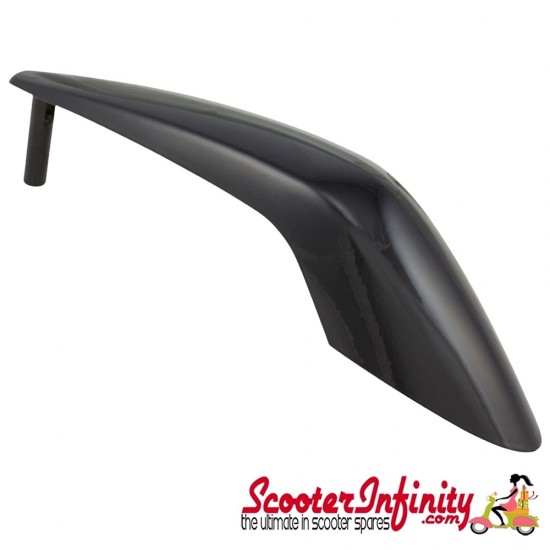 Mudguard Crest SIP Brilliant Black (Upper Part) (Vespa GTS Super/_Super Sport 125/_300cc)