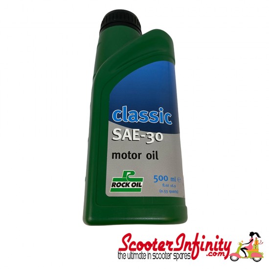 Oil Gear SAE30 (1 Litre ) (Vespa Classic) (ROCK OIL)