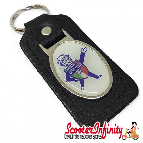 Key ring chain - Lambretta Service Agent No. 1 (Black)