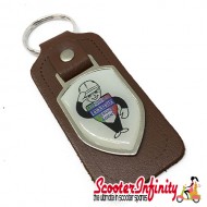 Key ring chain - Lambretta Service Agent No. 2 (Brown)