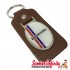 Key ring chain - Lambretta British Stripes (Brown)