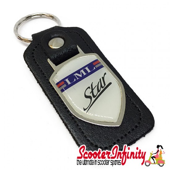 Key ring chain - LML Star (Shield, Black)