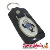 Key ring chain - Lambretta Service Agent No. 2 (Black) Key ring chain - Lambretta Service Agent No. 2 (Black)