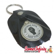 Key ring chain - Northern Soul "Keep The Faith" (Black)