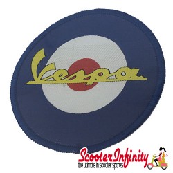 Patch Clothing Sew On - Vespa Mod Target (80mm, 80mm)