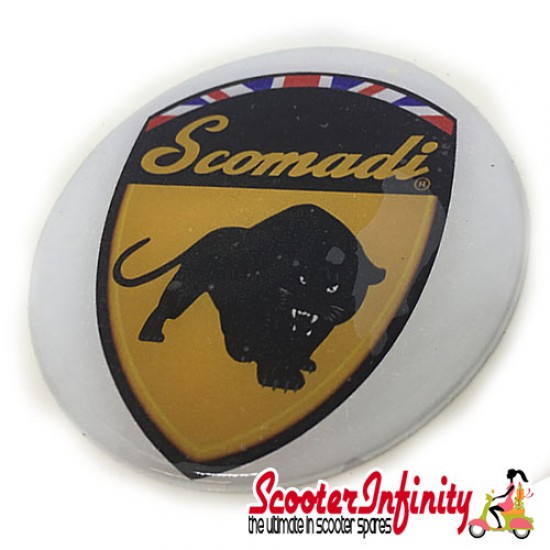 Badge Sticker Domed - Scomadi (75mm, 75mm)