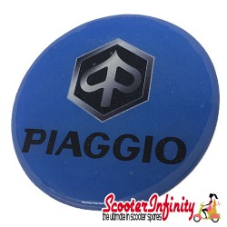 Badge Sticker Domed - Piaggio Emblem (75mm, 75mm)