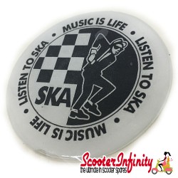 Badge Sticker Domed - Ska (75mm, 75mm)
