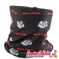 Neck Scarf / Bandana MALOSSI (black, unisex, size 24x48cm, 100% polyester) (Scooter / Vespa / Lambretta)