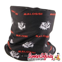 Neck Scarf / Bandana MALOSSI (black, unisex, size 24x48cm, 100% polyester) (Scooter / Vespa / Lambretta) Neck Scarf / Bandana MALOSSI (black, unisex, size 24x48cm, 100% polyester) (Scooter / Vespa / Lambretta)