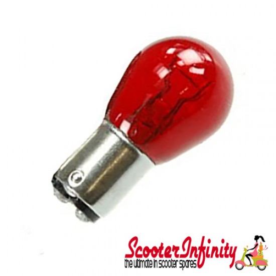 Bulb Rear Light (Socket BAY15D) RED 12v 21/5w Lambretta (LI, SX, GP, TV)