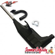 Exhaust AF Clubman VW 42mm (Black) (Lambretta LI, SX, TV, GP) (Won't fit Series 1 or 2)