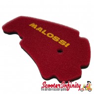 Air Filter Malossi Double Red Sponge (Aprilia, Gilera, Derbi - Piaggio X7, X9, Beverly, MP3)
