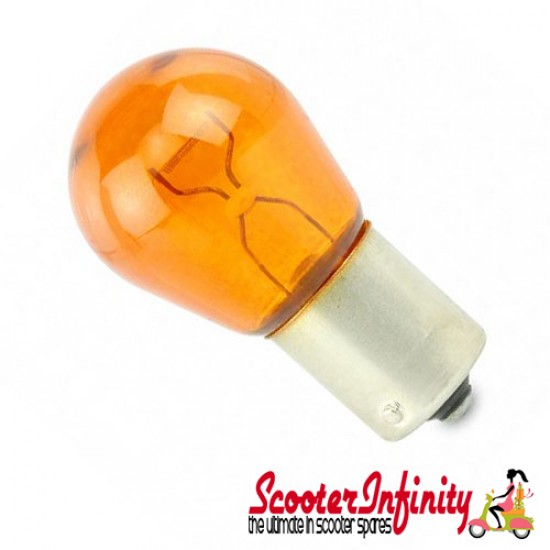 Bulb Indicator PX/MY (Front/Rear) BA15S (12V / 21W, Parallel Pins, Amber) Bulb Indicator PX/MY (Front/Rear) BA15S (12V / 21W, Parallel Pins, Amber)