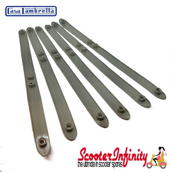 Beading front floor rails channel rubber (Grey) (Lambretta LI 125 (Series 1-2))