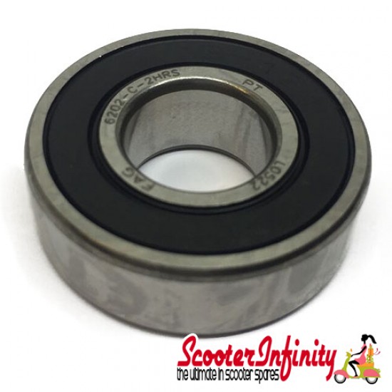 Bearing 6202 Brake Drum 20mm Seal Side Case Clutch Support (Piaggio 478985) (Aprillia, Gilera, Piaggio, Vespa GTS)