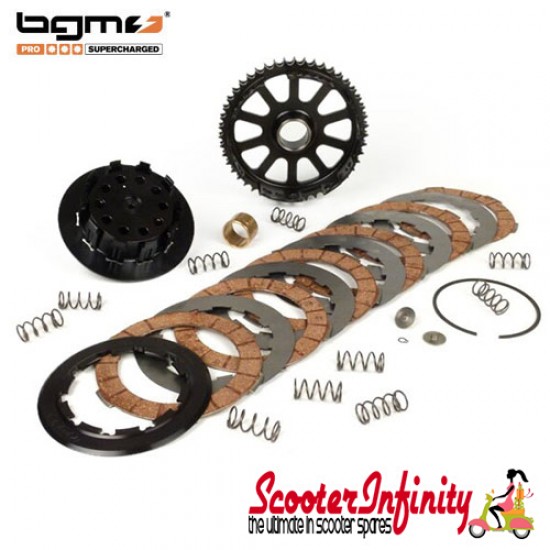Clutch BGM Pro Superstrong 6 Plates, 10 Springs (47 Teeth) (Lambretta LI, SX, TV, GP)