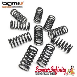 Clutch springs BGM PRO medium (8 spring coils, K=6,8, yellow) - 10 pieces (Lambretta LI, LI S, SX. TV (Serie 2-3), DL/GP)