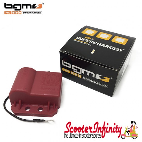 CDI Unit / HT Coil BGM PRO (Ducati Style) (Red) (Vespa / Lambretta)