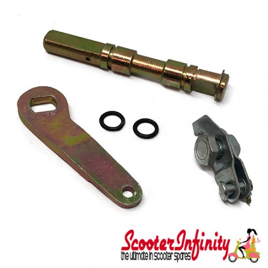 Brake Cam Rear (with lever and cable mounting) (Vespa 125 GT/GTR/Super/TS/150 Sprint /V/Super/Rally/PX80-200/PE /Lusso/T5)