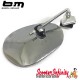 Mirror Clamp On LEFT Hand (140 x 95mm) (Universal Scooter Fitting) (BUMM) (Chrome) (Vespa / Lambretta) Mirror Clamp On LEFT Hand (140 x 95mm) (Universal Scooter Fitting) (BUMM) (Chrome) (Vespa / Lambretta)