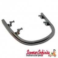 Crashbars / Bumper / Mudguard Front (Chrome) (PIAGGIO) (Vespa GTS/GTS Super/GTV) (upto 2022 models)