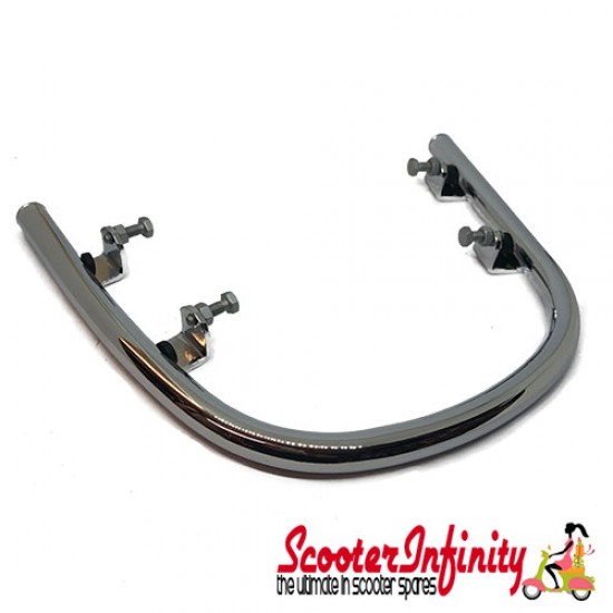 Crashbars / Bumper / Mudguard Front (Chrome) (PIAGGIO) (Vespa GTS/GTS Super/GTV) (upto 2022 models)