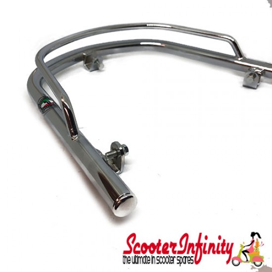 Crashbars / Bumper / Mudguard Front (Chrome) (Cuppini) (Vespa GTS/GTS Super/GTV (upto 2022 models)