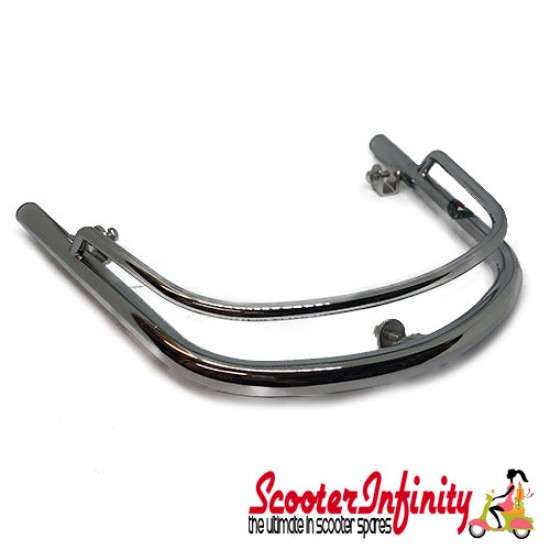 Crashbars / Bumper / Mudguard Front (Chrome) (Cuppini) (Vespa GTS/GTS Super/GTV (upto 2022 models)