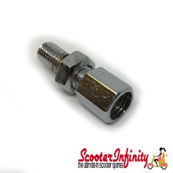Cable Adjuster + Nut (Rear Brake)  (Vespa) Cable Adjuster + Nut (Rear Brake)  (Vespa)