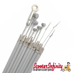 Cable Kit Set RMS TEFLON Version (Vespa P80-150X/PX80 125 200 E /P150S/P200E)