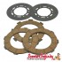 Clutch Plate Kit (Set of 3 Corks with Steels, 108mm, 6 Spring Type) NEWFREN Italian (Vespa Cosa 200, P200 E, PX200 E, PX200 EFL, Rally 180-200, T5, T5 Classic)