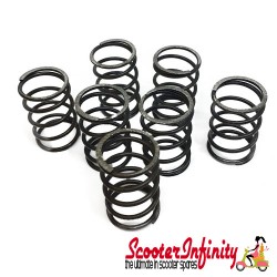 Clutch Spring Standard SET of 7 (29 mm, ? 18 mm, standard) (Vespa 125 VN1T 06001->TS/150 VL1->T4/160 GS/180 SS/Rally /PX/PE/Lusso ->`94/T5/Cosa 1)