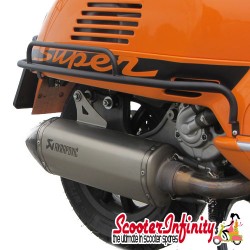 Crashbars/Sidepanel (Matt Black) (FA ITALIA) (Vespa GTS/GTS Super/GTV - upto 2013)