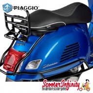 Crashbars/Sidepanel (Matt Black, Double Tube) (PIAGGIO) (Vespa GTS/GTS Super/GTV, Models upto 2022)