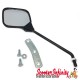 Mirror Standard Right OR Left CUPPINI (square, 125x115, M10 mm  black, stem length 185mm) (Vespa  all Classic models)