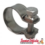 Exhaust Clamp Piaggio Connection (Vespa GTL 125-200 / GTS 125 250 300 cc)