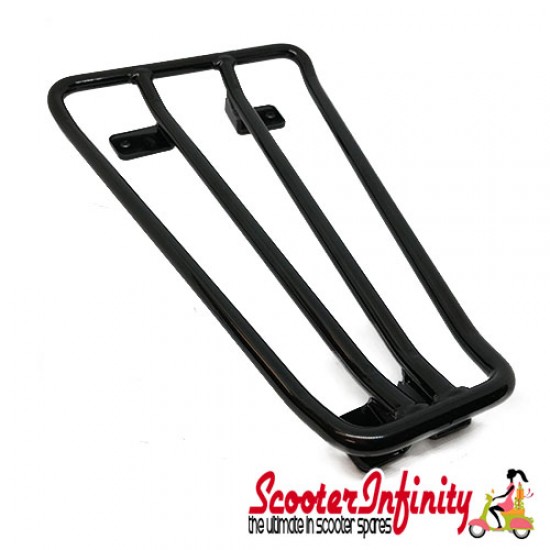 Carrier/Rack Luggage Footboard Floorboard Centre (Gloss Black) (Vespa PX (1984-), T5)