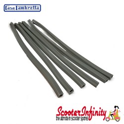 Floorboard Legshield rubbers (Grey) (Lambretta LI 150 (Series 1-2), TV (Series 2))