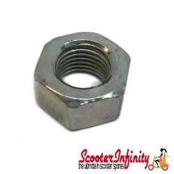 Nut Flywheel (M12x1,25 mm, h 10,0mm) (Vespa PK50-125 2?/S 2?/XL /XL2/125 GTR 2?/150 TS 2? /Sprint V 2?/Super 2?/200 Rally 2?/PX80-200/PE/Lusso /Cosa/T5, for GILERA/PIAGGIO,  125-200cc 4-Stroke LC)