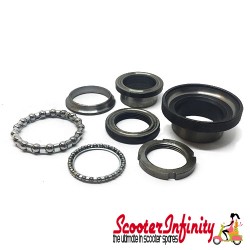 Fork Steering Bearing Cone Set (7 Pieces Chrome Ring Type) (UNI) (Lambretta LI)
