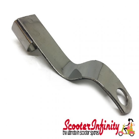 Gear Cable Bracket (Stainless Steel) (LML 125 2st - Vespa GTR, GL, GS, Super, Sprint, Cosa 125-200, P Range, PX, Rally 180-200, T5)