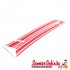Stripes Sticker Decoration Sidepanel (Red) (Lambretta GP)