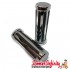 Handlebar Twist Grips Chrome with Stripes (Inside Diameters 22mm, other side 25 mm, 130 mm Lengh)