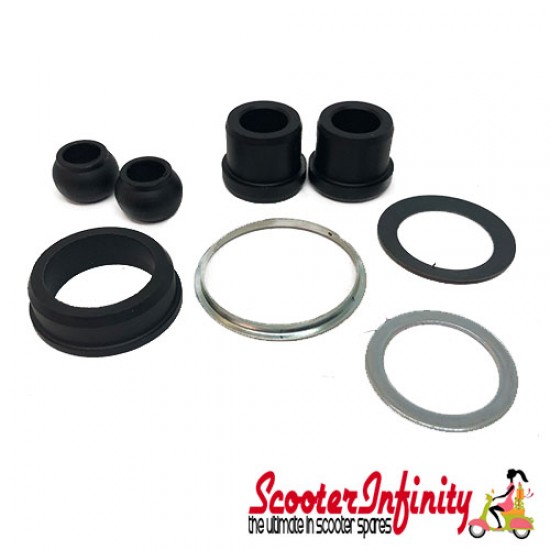 Handlebar Bush & Shim Set Kit (8 Piece) (CASA) (Lambretta LI 125 & 175 S3, SX 125, TV175-200 - models upto 1965) Handlebar Bush & Shim Set Kit (8 Piece) (CASA) (Lambretta LI 125 & 175 S3, SX 125, TV175-200 - models upto 1965)